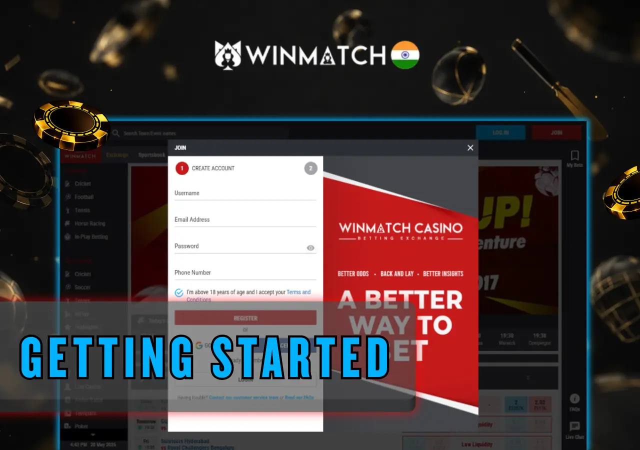 Winmatch getting started